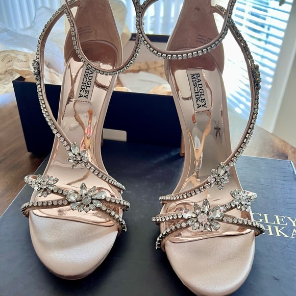 New Badgley Mischka Women's Hodge Embellished Strappy High-Heel Sandals 10M - Picture 4 of 15